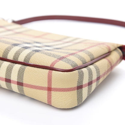 Burberry Haymarket Check Pochette Military Red 7 of 8