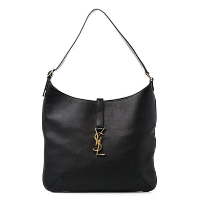 Saint Laurent Calfskin Monogram Hobo Black 1 of 10