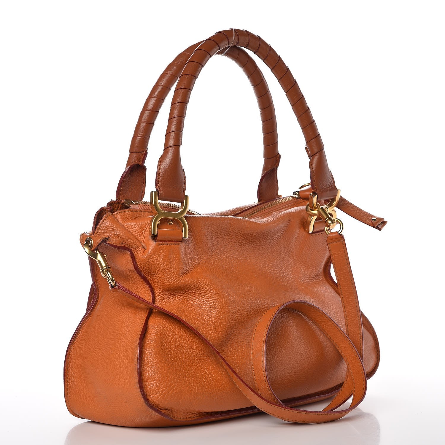 Chloe Calfskin Medium Marcie Satchel Indian Summer 4 of 15