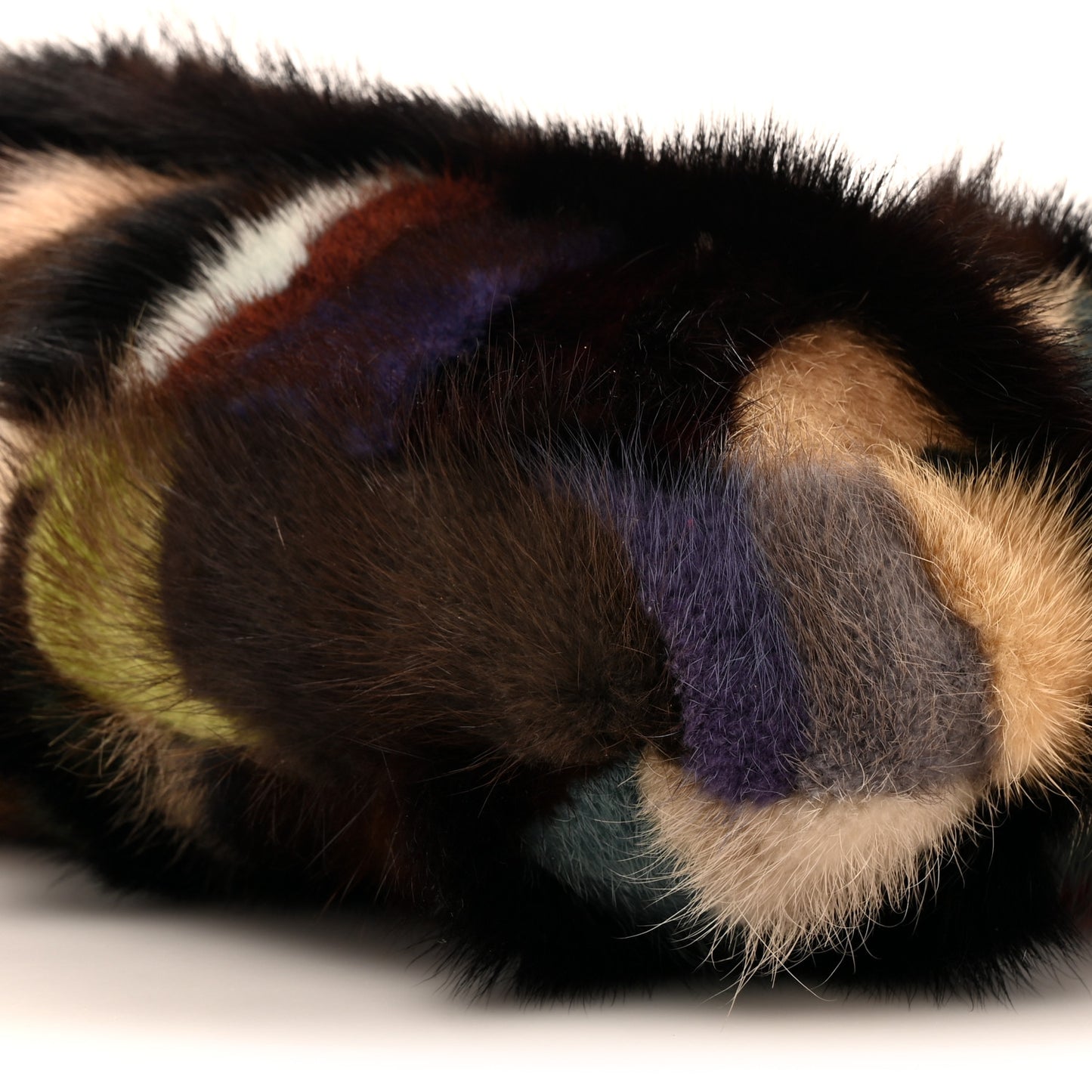 Mink Fur Tote Multicolor