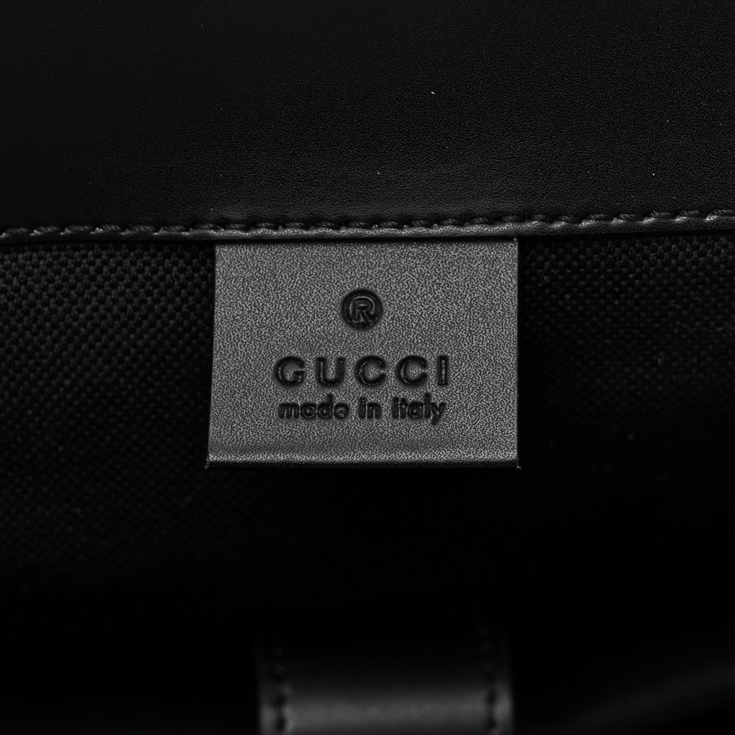 Gucci Soft GG Supreme Monogram Appia Calfskin Web Double Buckle Backpack Black 6 of 10