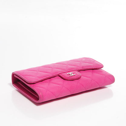 Chanel Iridescent Caviar Quilted Large Flap Wallet Pink 5 of 11