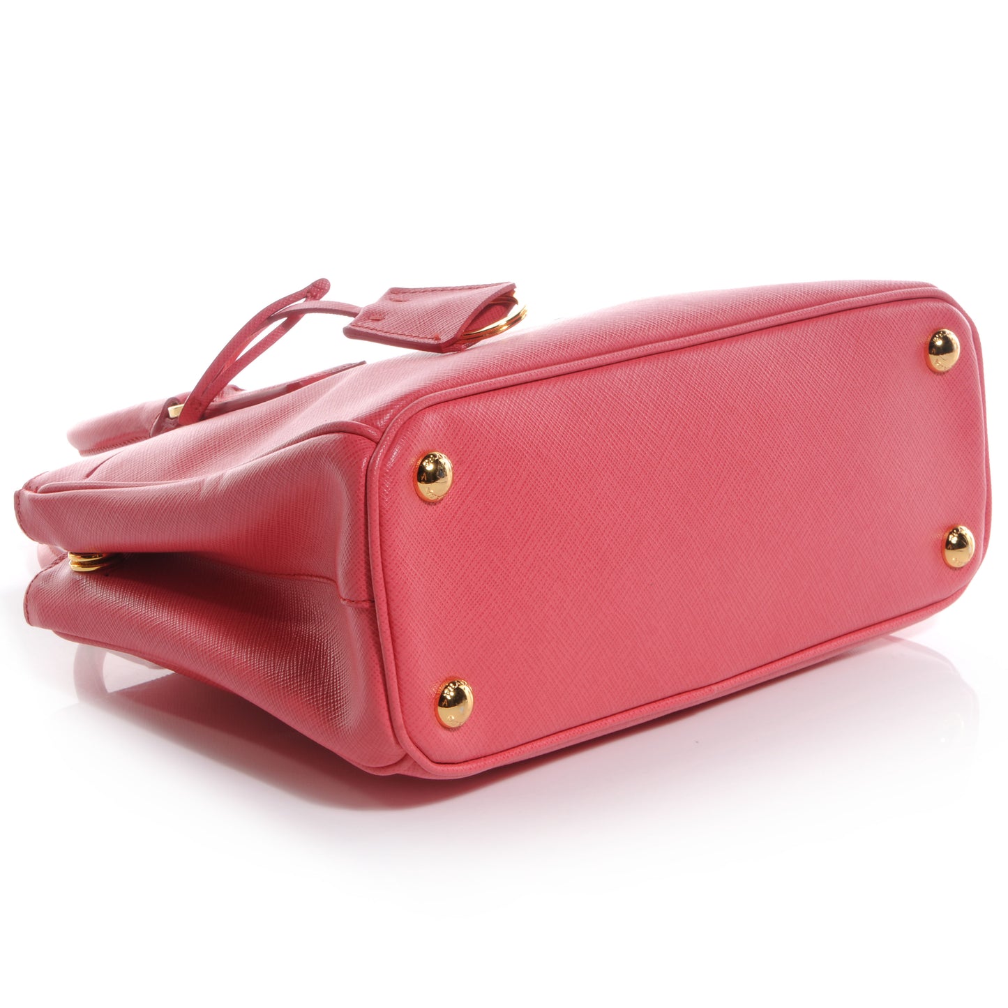 Saffiano Lux Leather Mini Tote Peonia