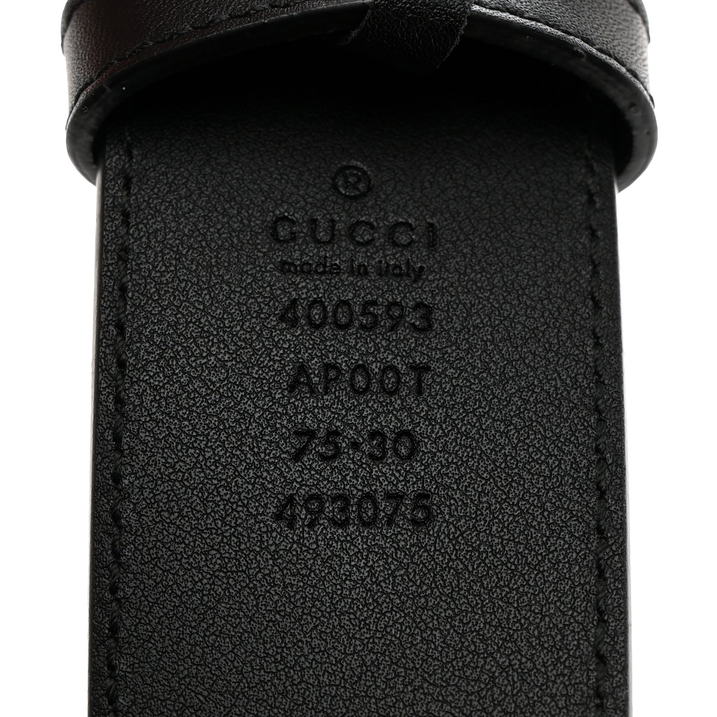 Calfskin Double G 40mm Belt 75 30 Black