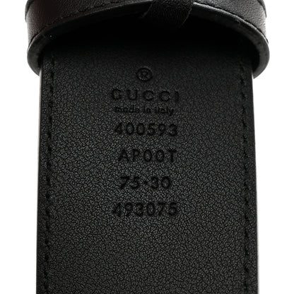 Gucci Calfskin Double G 40mm Belt 75 30 Black 3 of 5