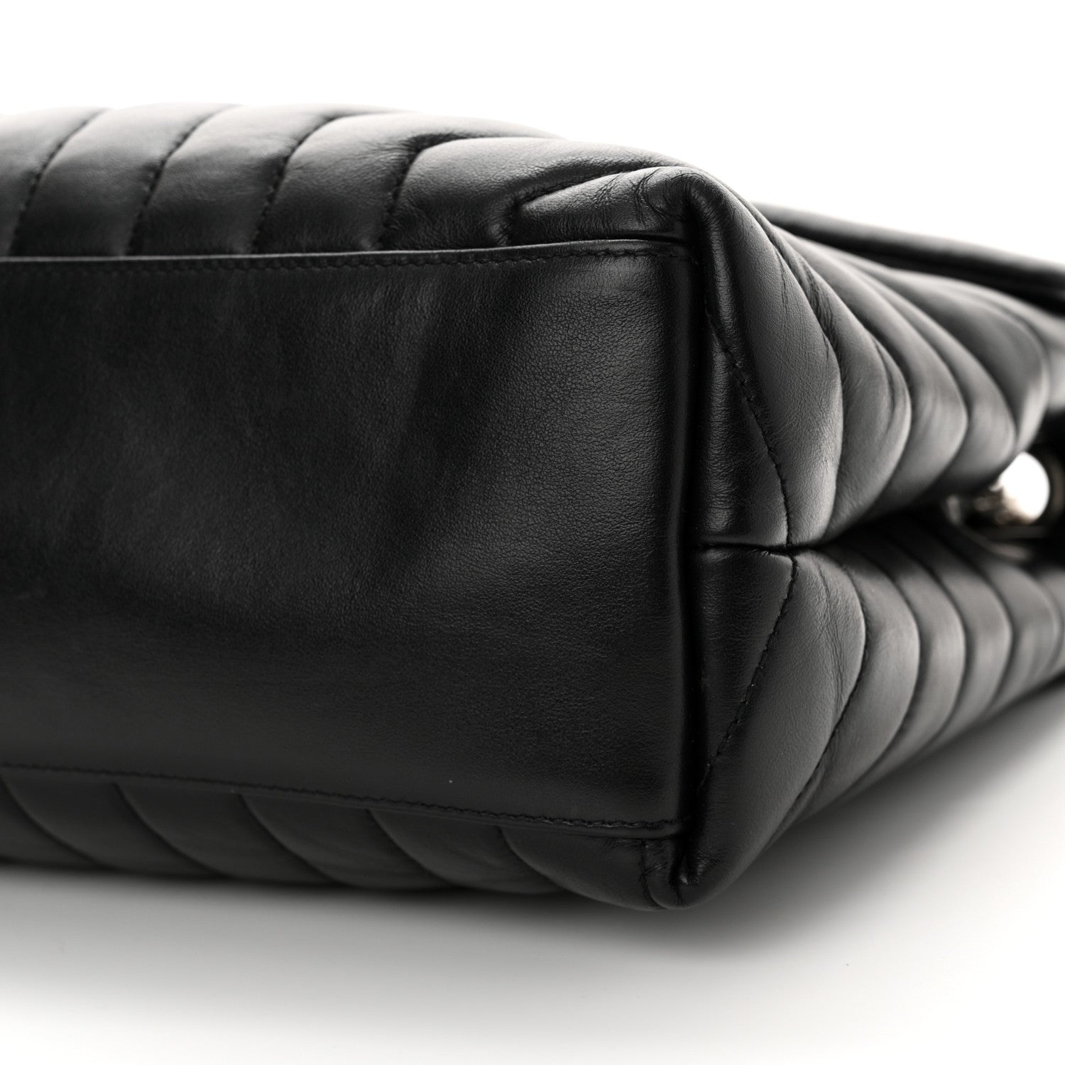 Saint Laurent Calfskin Y Quilted Monogram Medium Loulou Chain Satchel Black 10 of 16
