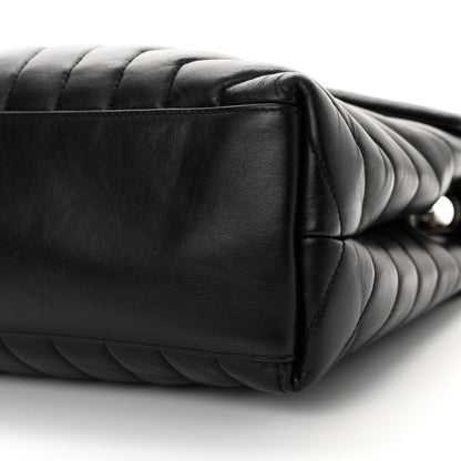 Saint Laurent Calfskin Y Quilted Monogram Medium Loulou Chain Satchel Black 10 of 16