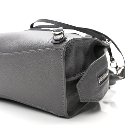 Balenciaga Grained Calfskin Neo Classic Silver Hardware Mini City Dark Grey 9 of 11