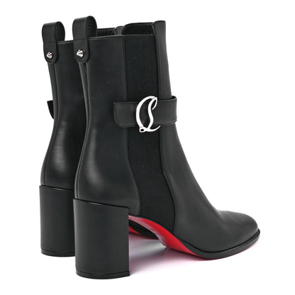 Christian Louboutin Calfskin 70 Chelsea Ankle Boots 40.5 Black 4 of 8