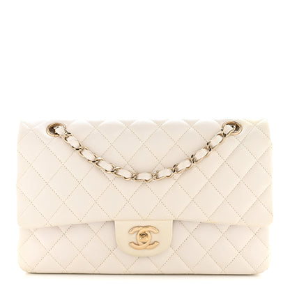 Chanel Caviar Quilted Medium Double Flap White 1 of 15
