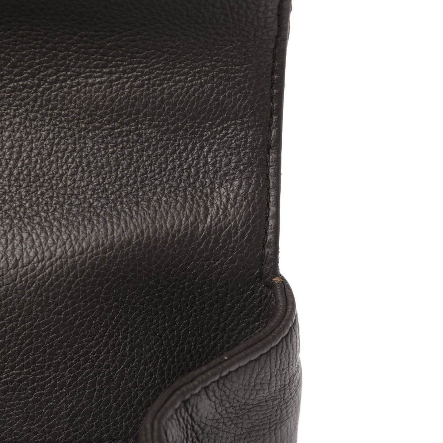Sheepskin Matelasse Chevron Monogram Medium College Bag Asphalt