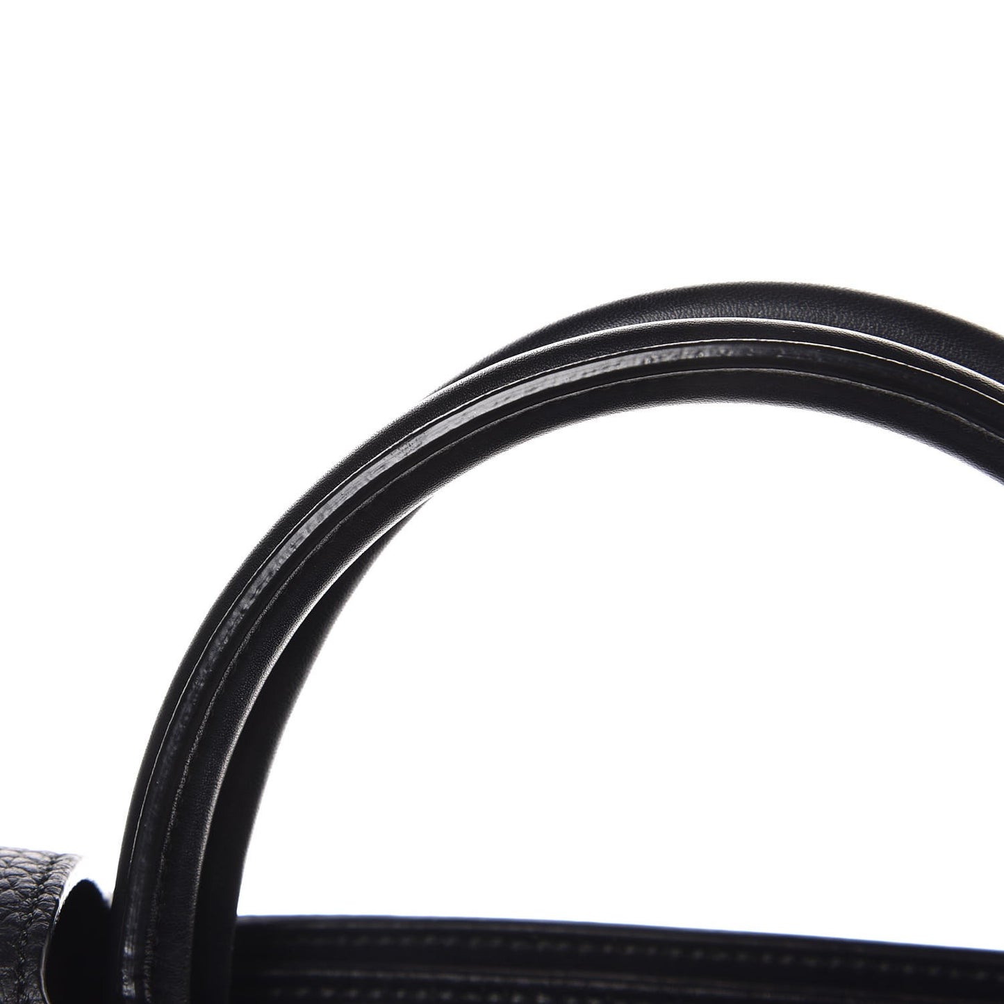Grained Calfskin Large Diorever Flap Black
