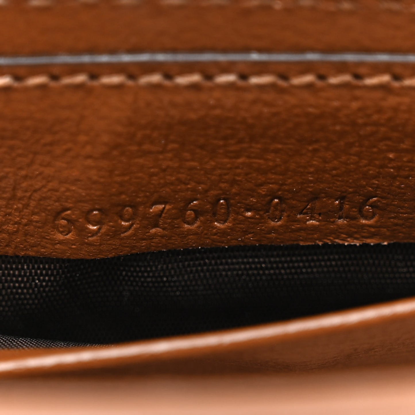 GG Supreme Monogram Azalea Calfskin Web Horsebit 1955 Wallet On Strap Beige Ebony Brown Sugar