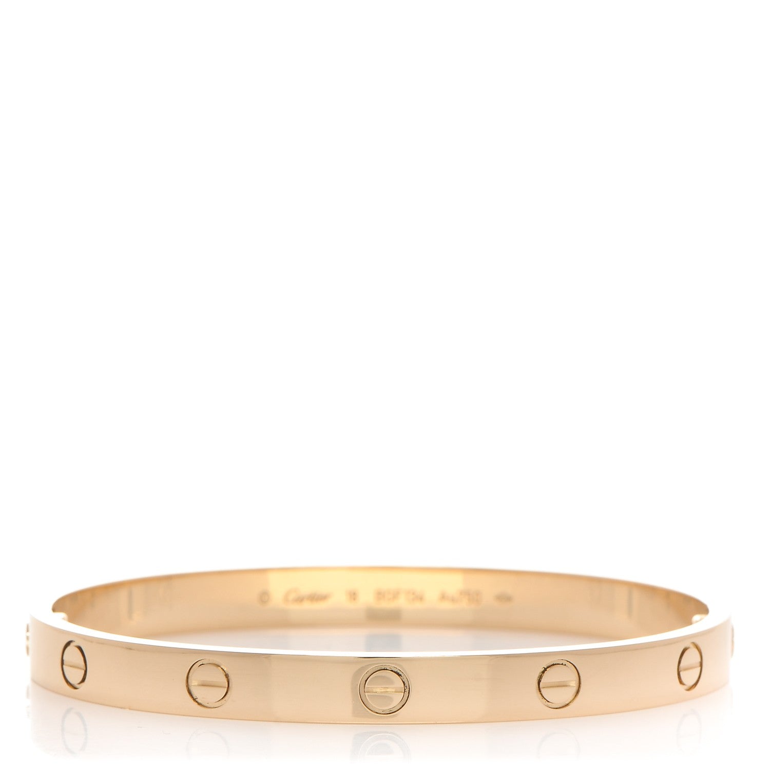 Cartier 18K Yellow Gold LOVE Bracelet 18 1 of 8