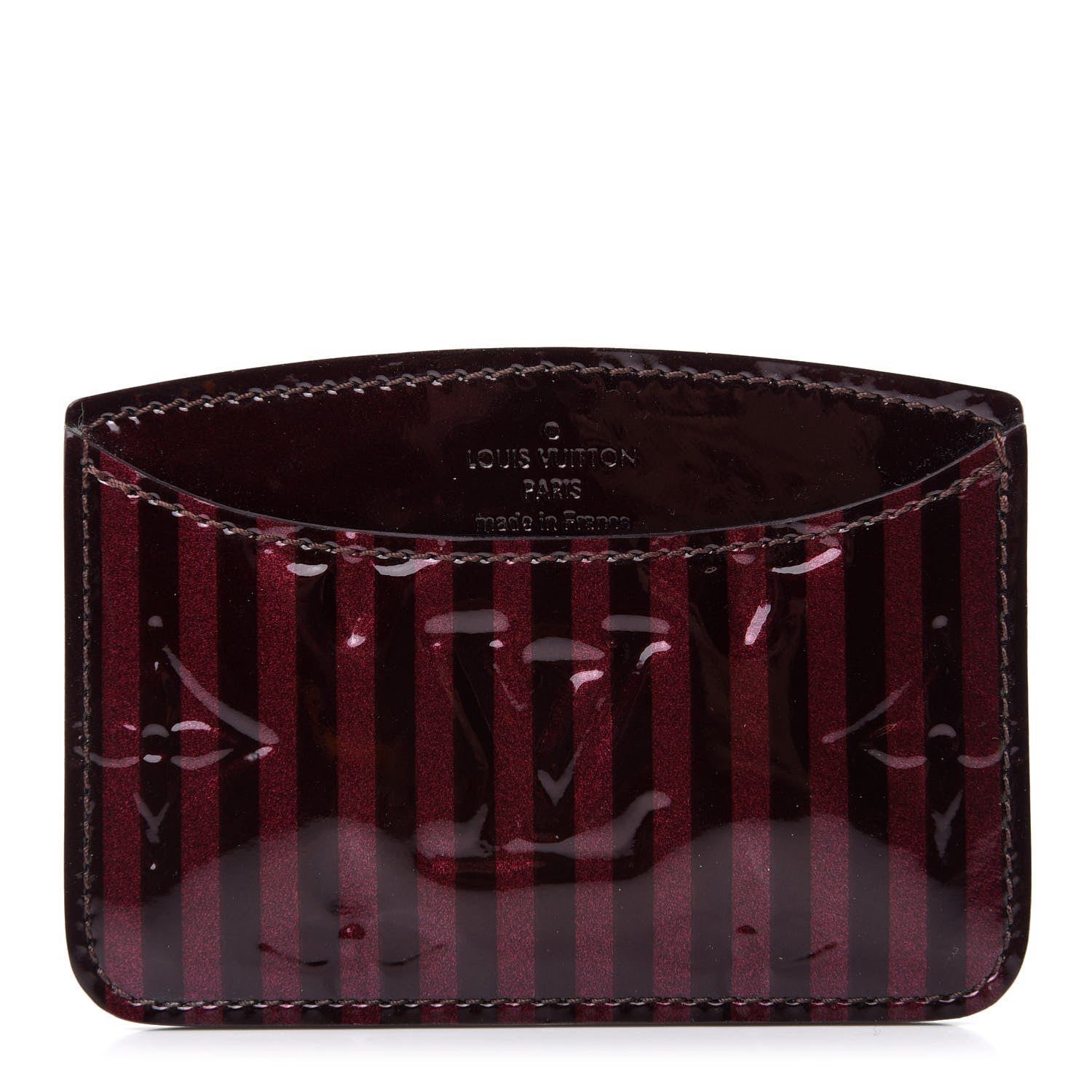 Louis Vuitton Vernis Rayures Mirror Case Amarante 2 of 7