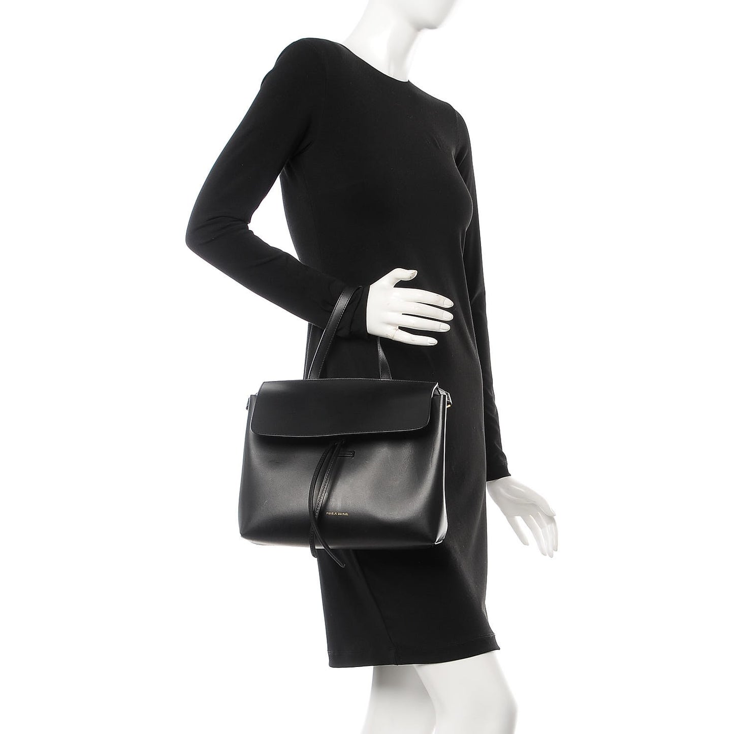 Calfskin Mini Lady Bag Black Ballerina