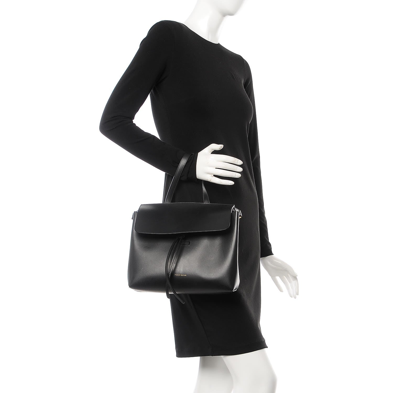Mansur Gavriel Calfskin Mini Lady Bag Black Ballerina 3 of 10