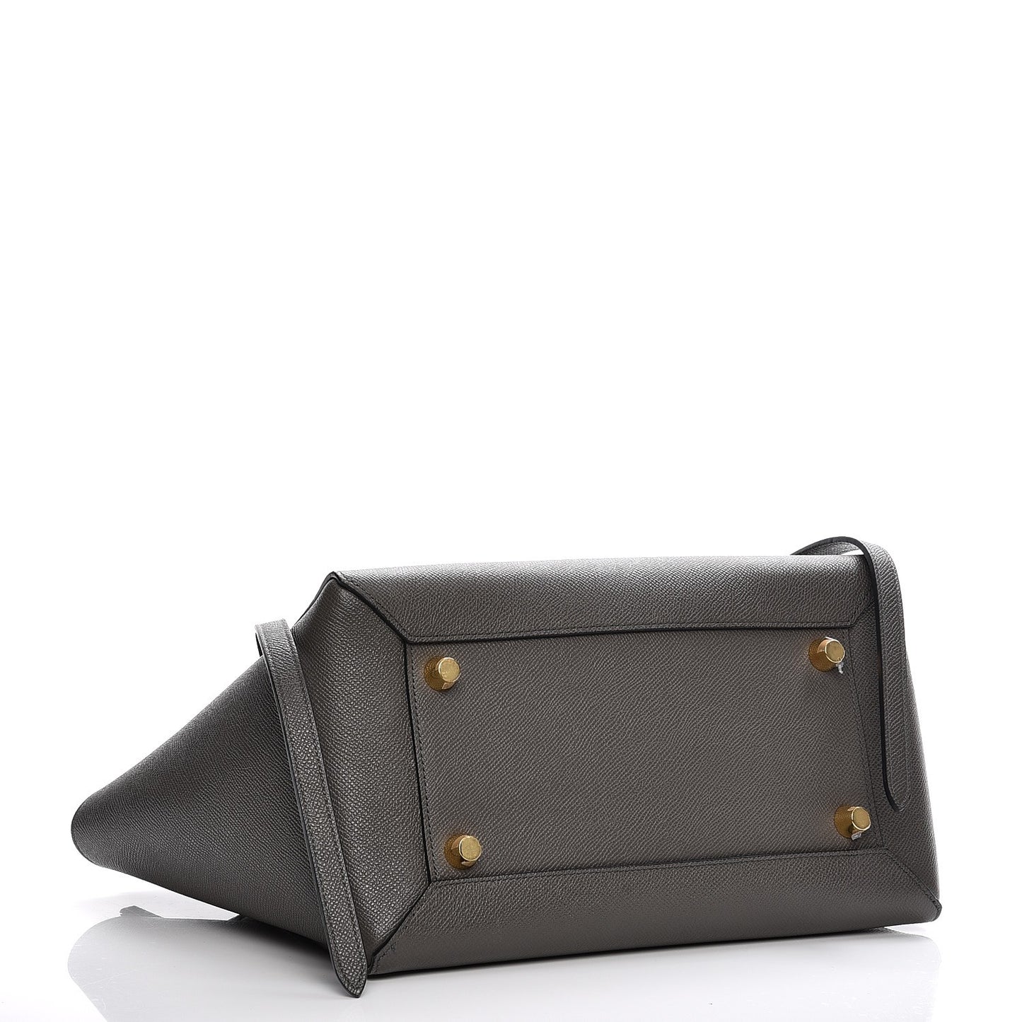 Grained Calfskin Mini Belt Bag Grey