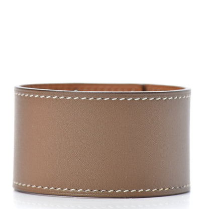 Hermes Tadelakt Kelly Dog Bracelet Etoupe 2 of 5