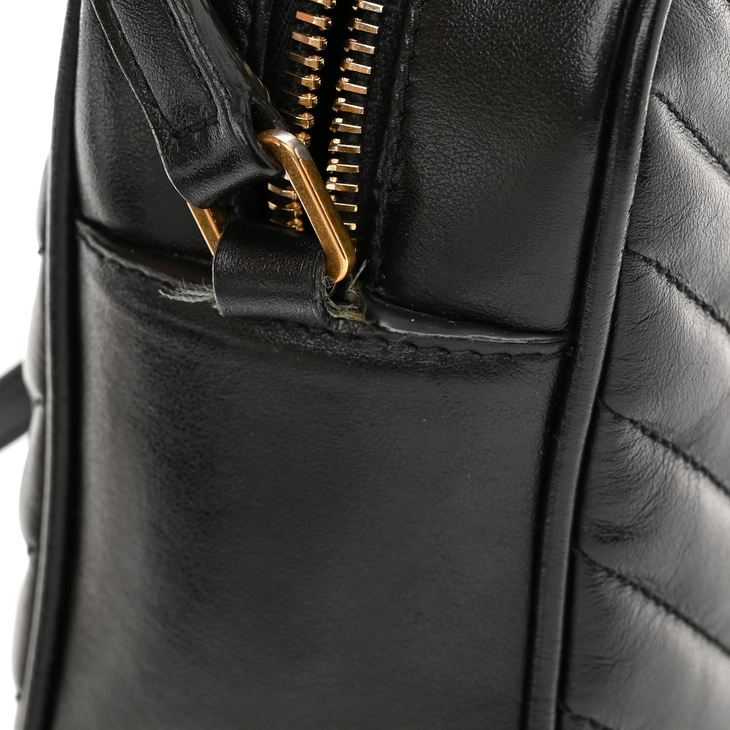 Calfskin Matelasse Monogram Lou Camera Bag Black