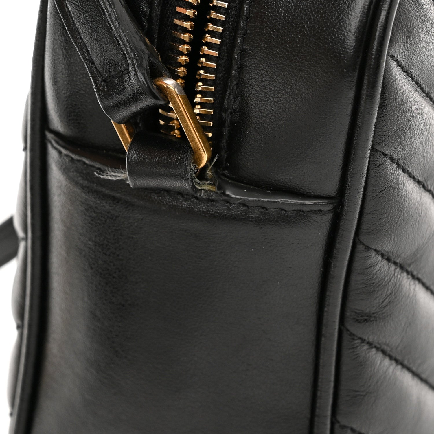 Saint Laurent Calfskin Matelasse Monogram Lou Camera Bag Black 12 of 13