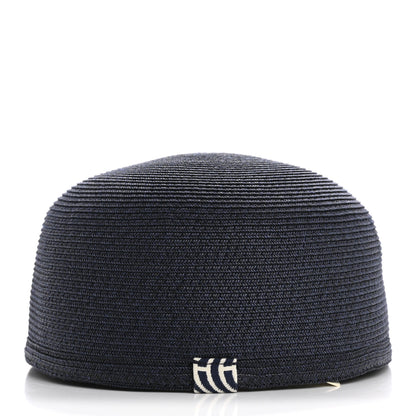 Hermes Paper Emma Cap 58 Marine Ecru 6 of 8