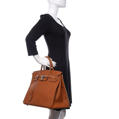 Hermes Fjord Birkin 40 Gold 2 of 34