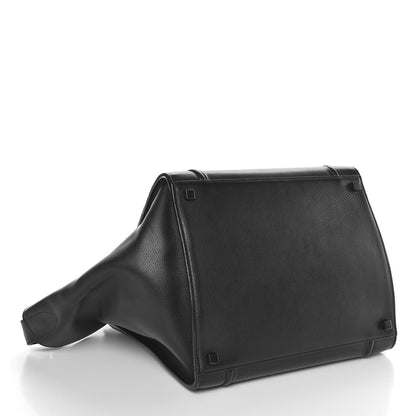 Celine Grained Calfskin Medium Phantom Luggage Black 4 of 12