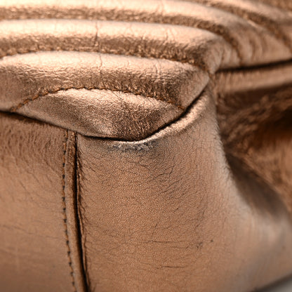 Saint Laurent Metallic Cracked Calfskin Matelasse Monogram Medium College Bag Copper 14 of 18
