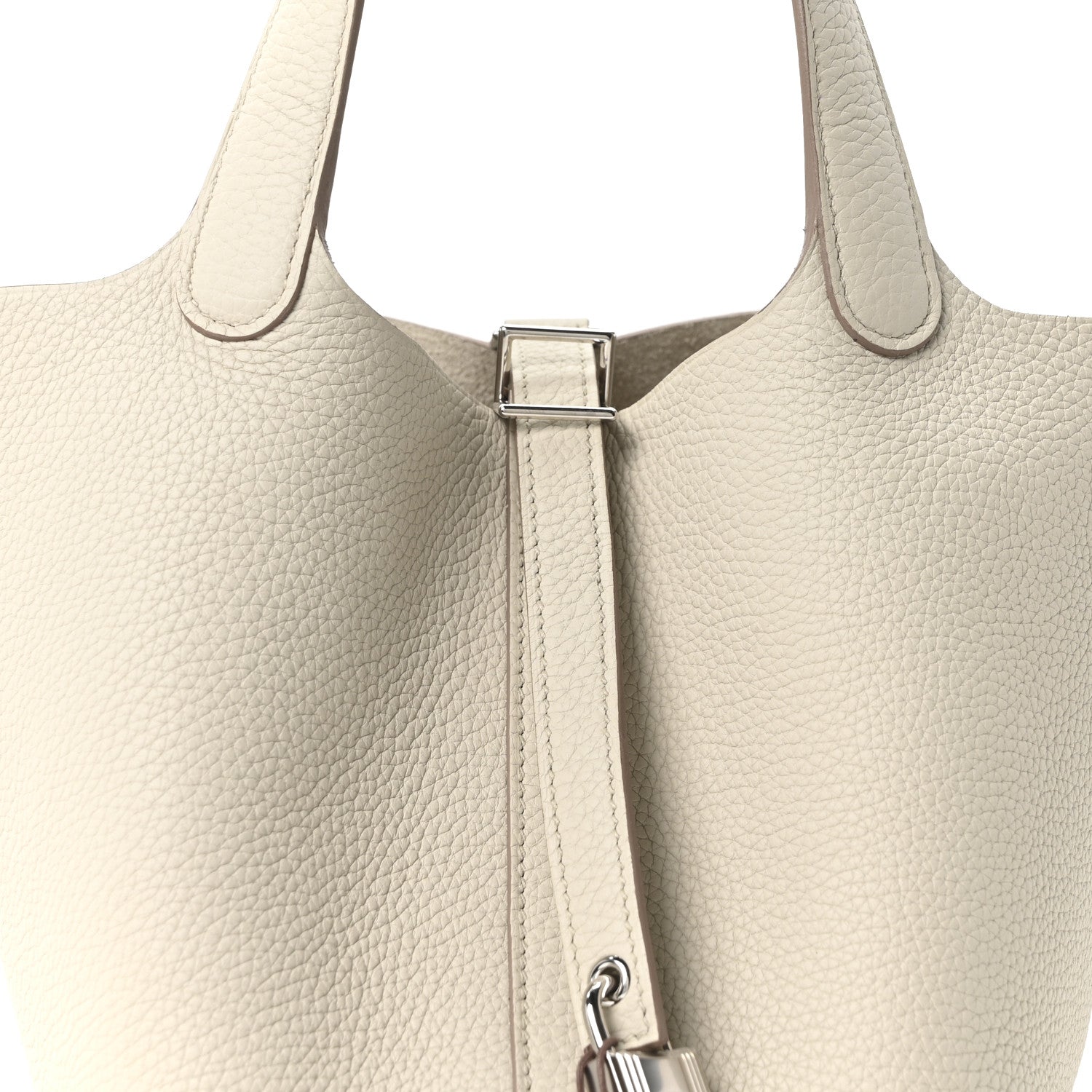 Hermes Taurillon Clemence Picotin Lock 18 PM  Beton 8 of 10