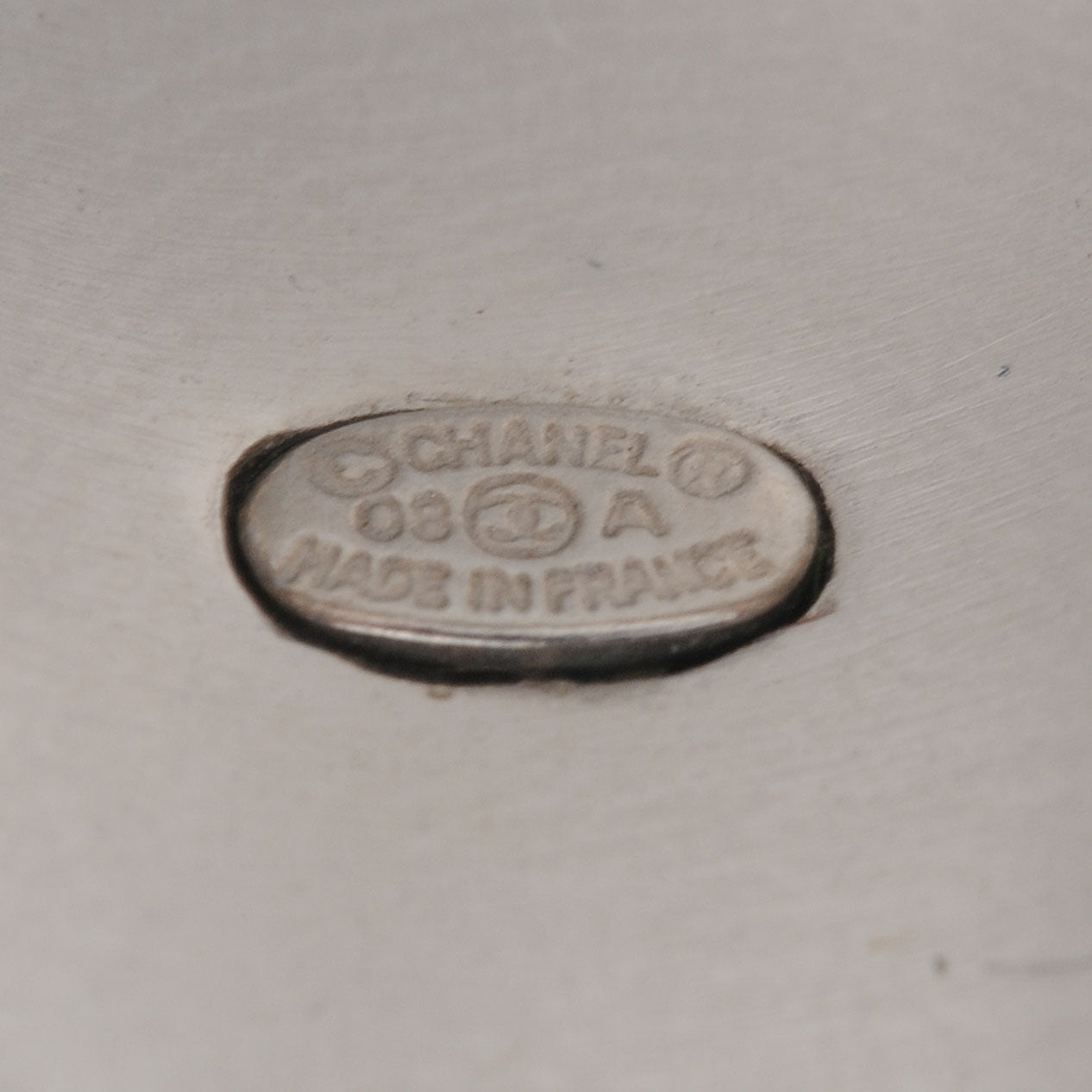 Chanel Metal N°5 CC Ring Silver 6.5 6 of 6