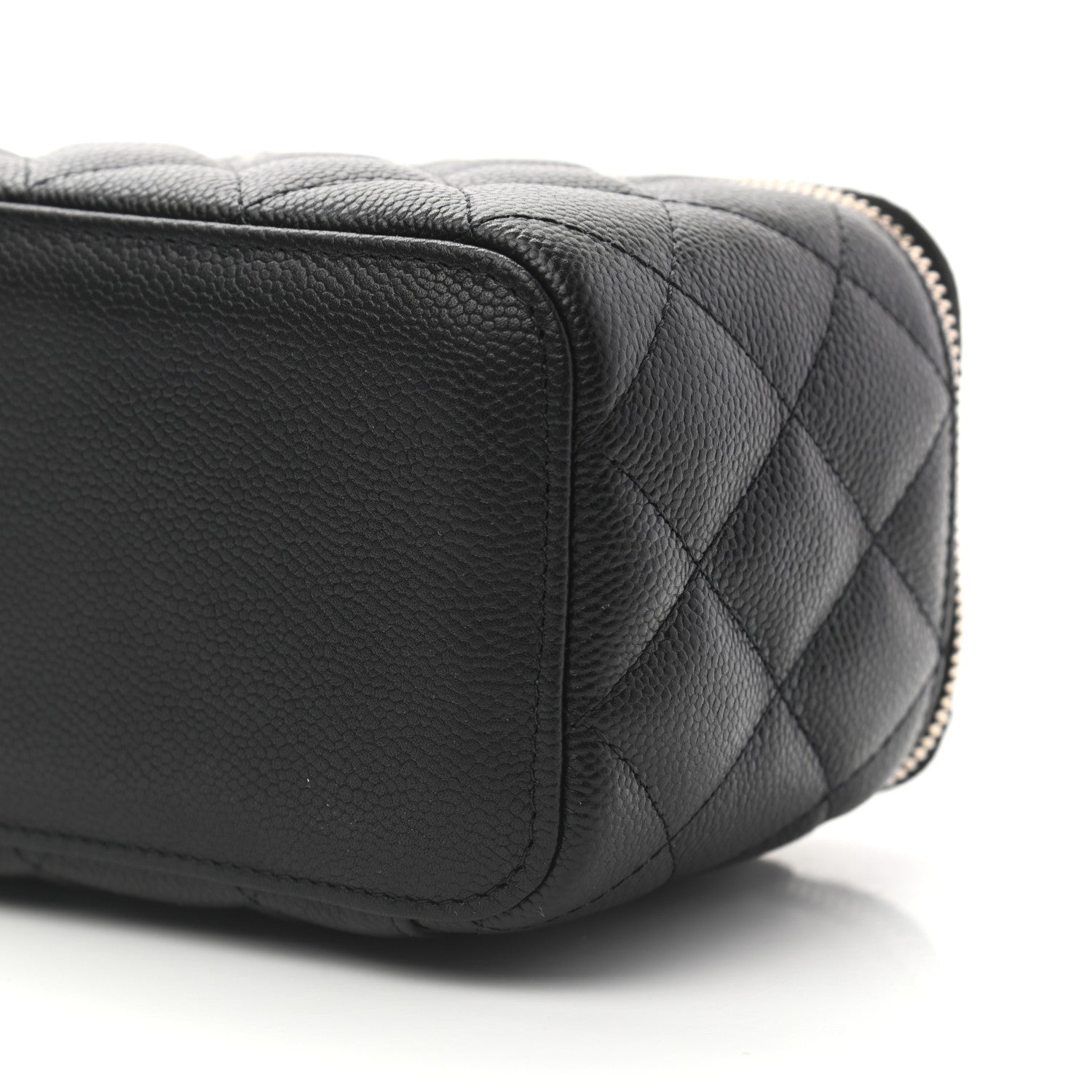 Chanel Caviar Quilted Small Tiny CC Vanity Case With Chain Black 9 of 9