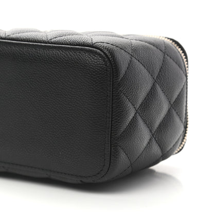 Chanel Caviar Quilted Small Tiny CC Vanity Case With Chain Black 9 of 9