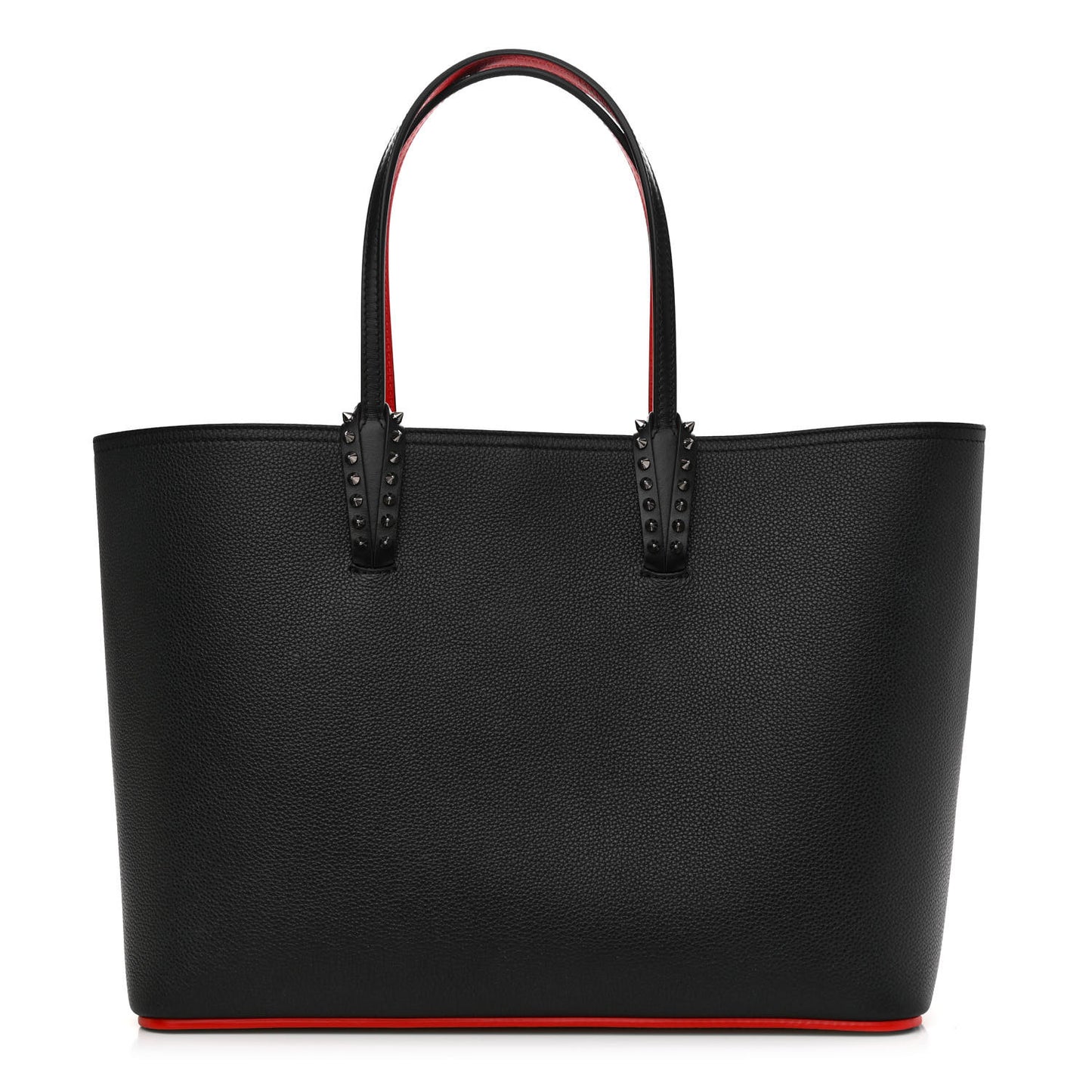 Calfskin Spikes East West Cabata Tote Black