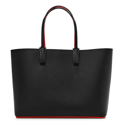 Christian Louboutin Calfskin Spikes East West Cabata Tote Black 3 of 11