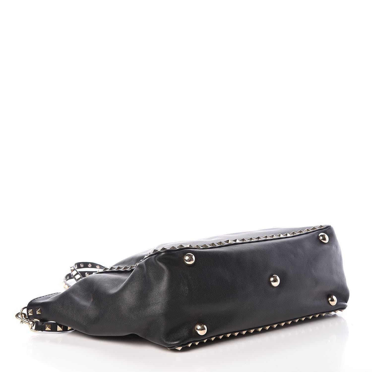 Valentino Garavani Vitello Medium Rockstud Tote Black 4 of 13