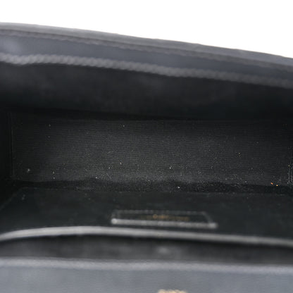 Saint Laurent Grain De Poudre Textured Mixed Matelasse Triquilt Medium Monogram Satchel Dark Smog 5 of 10