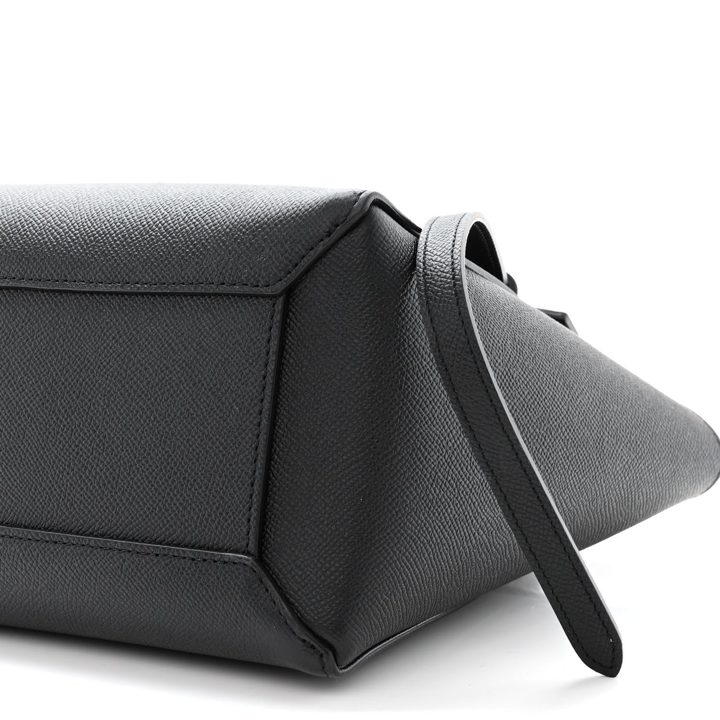 Grained Calfskin Micro Belt Bag Black