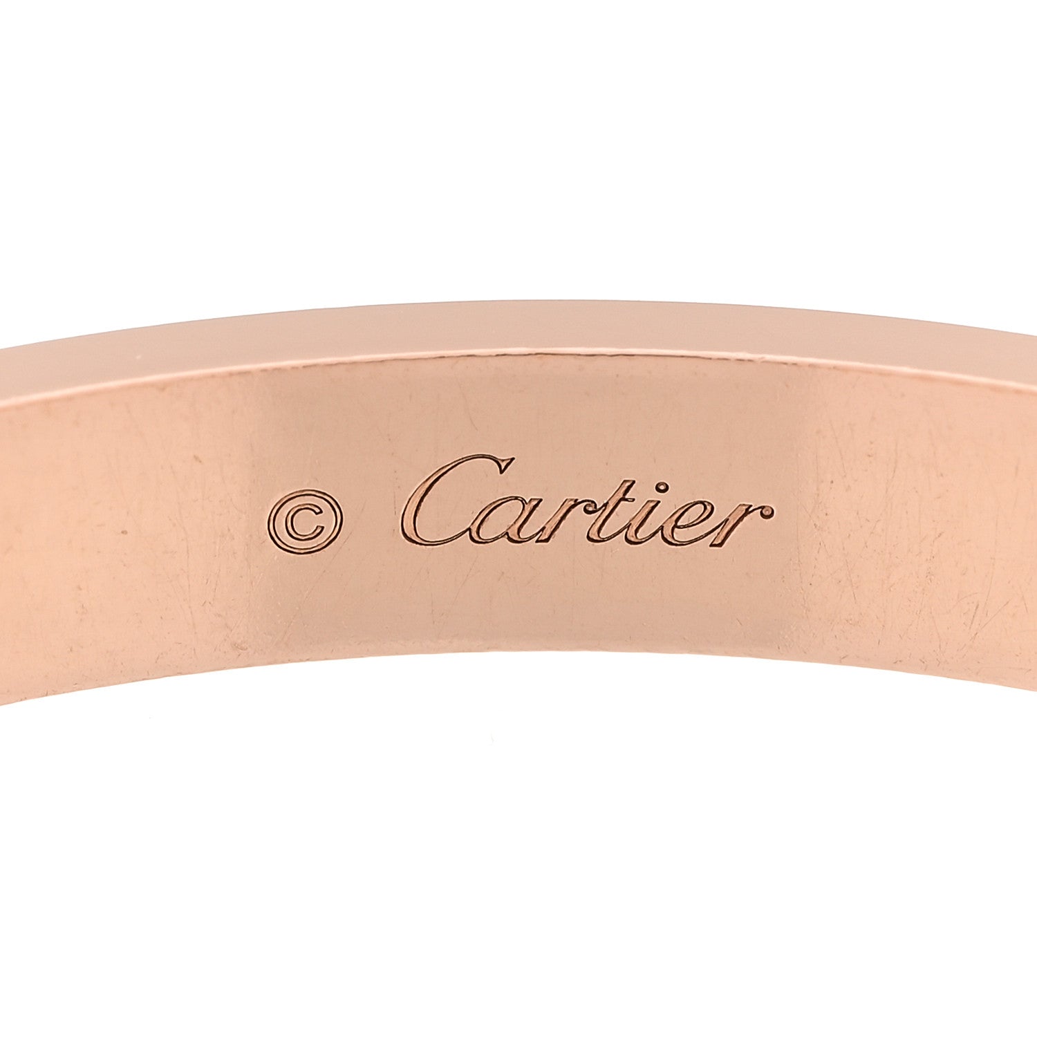 Cartier 18K Pink Gold 4 Diamond LOVE Bracelet 19 5 of 11