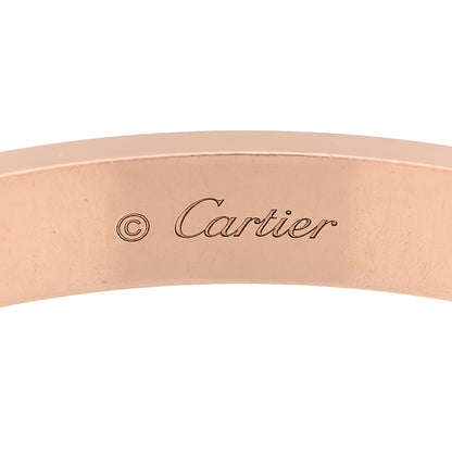 Cartier 18K Pink Gold 4 Diamond LOVE Bracelet 19 5 of 11