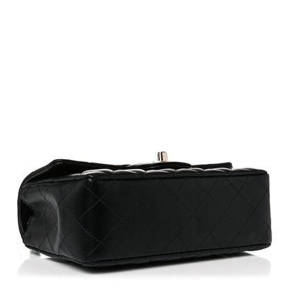Chanel Lambskin Quilted Mini Rectangular Flap Black 3 of 10