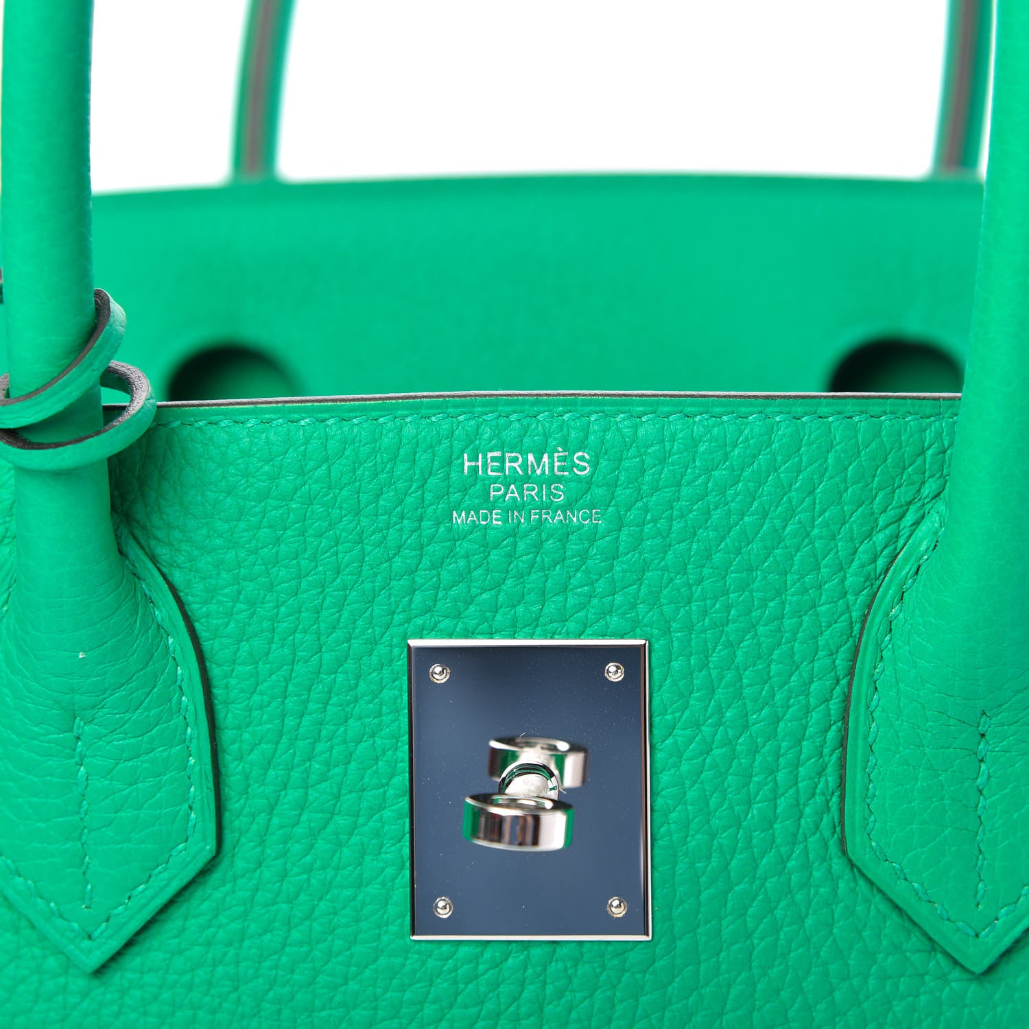 Hermes Taurillon Clemence Birkin 30 Menthe 8 of 11