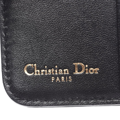 Christian Dior Patent Studded Diorama Small Wallet Black 6 of 10