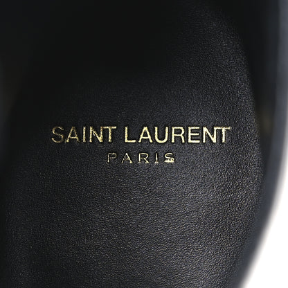 Saint Laurent Vitello Beat 40 Ankle Boots 37 Black 9 of 12