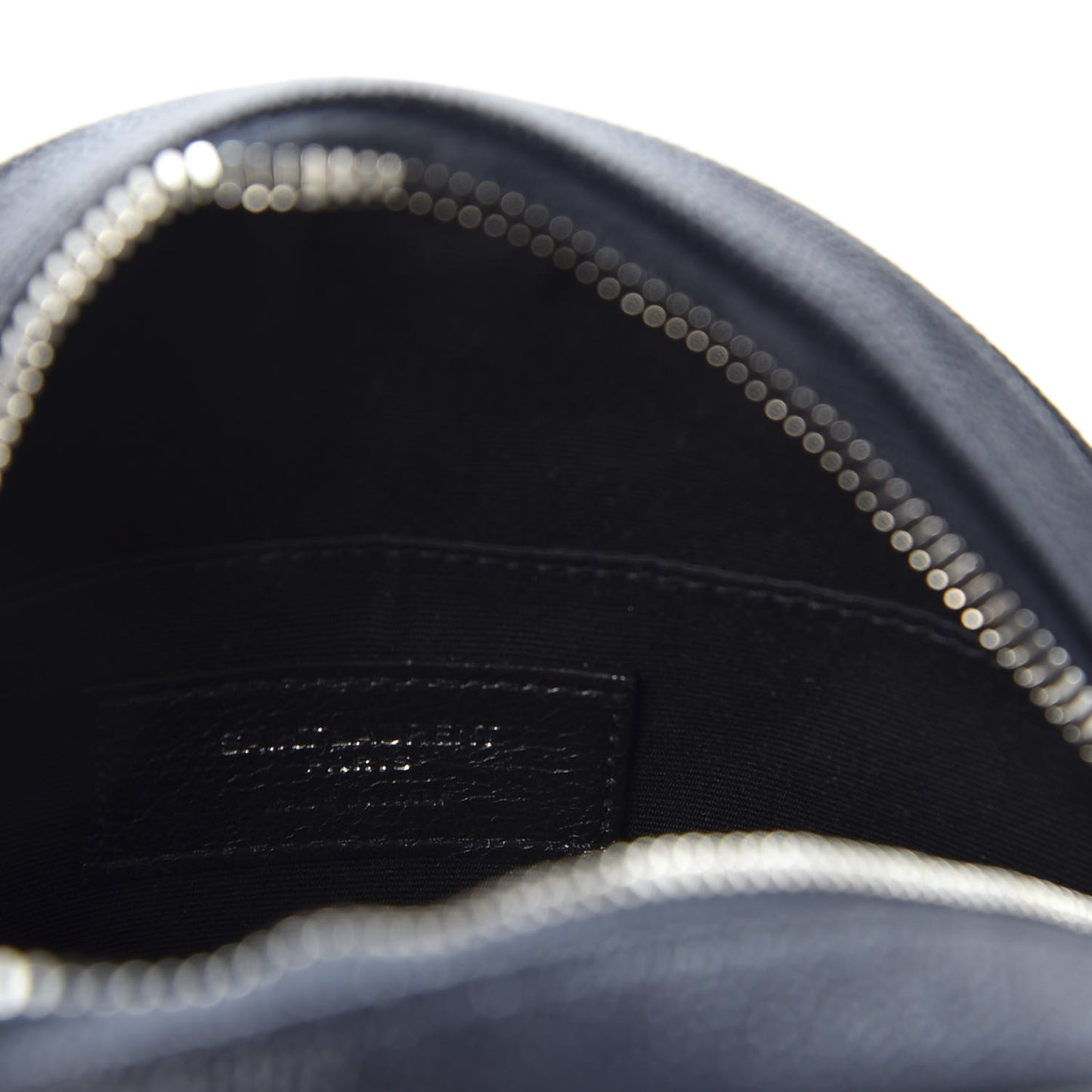 Grain De Poudre Matelasse Chevron Quilted Round Vinyle Camera Bag Deep Marine