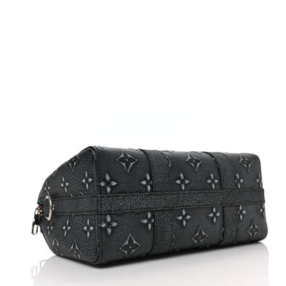 Louis Vuitton Cowhide Faded Monogram City Keepall Charcoal 4 of 8