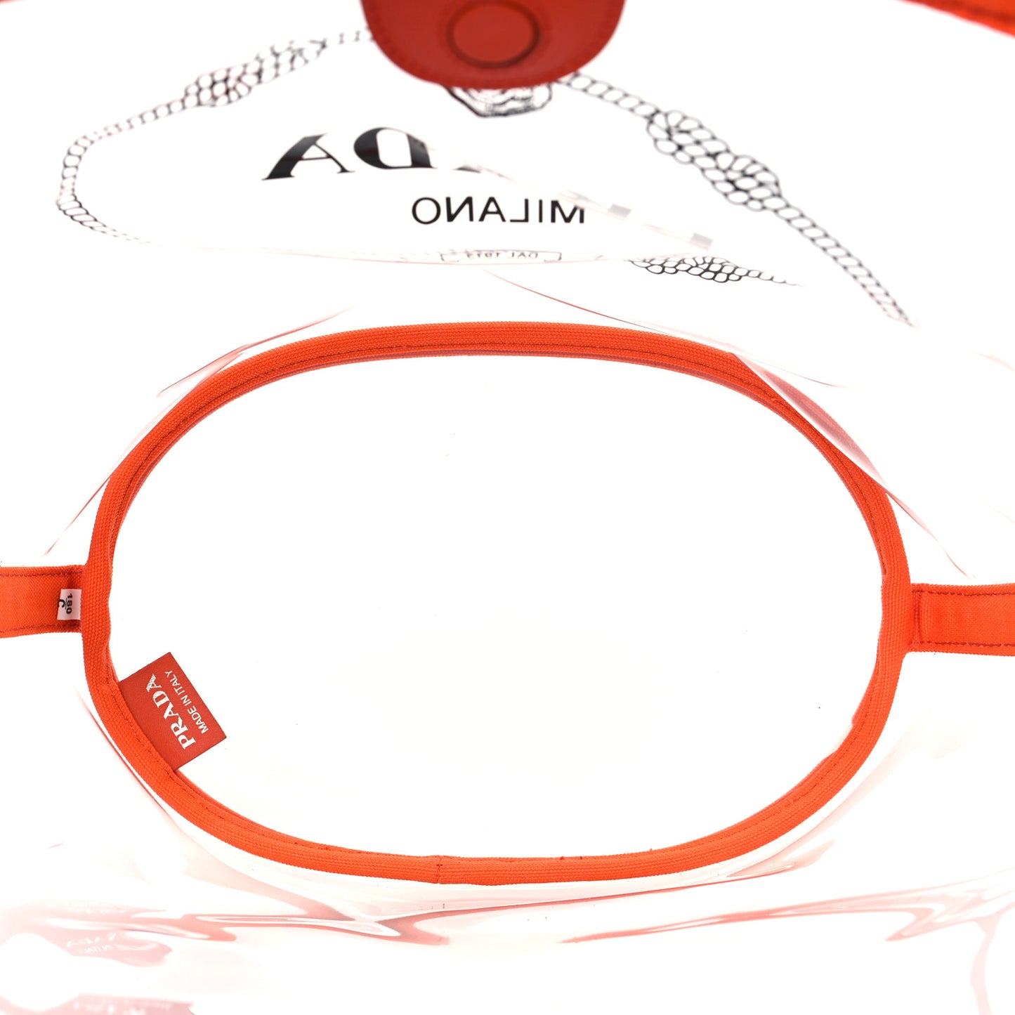 Plexiglass Canapa Small Shopper Tote Arancio