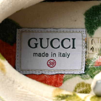 Gucci Metallic Calfskin Glitter Mesh Womens Ultrapace Sneakers 38 Silver Light Grey Mystic White 7 of 8