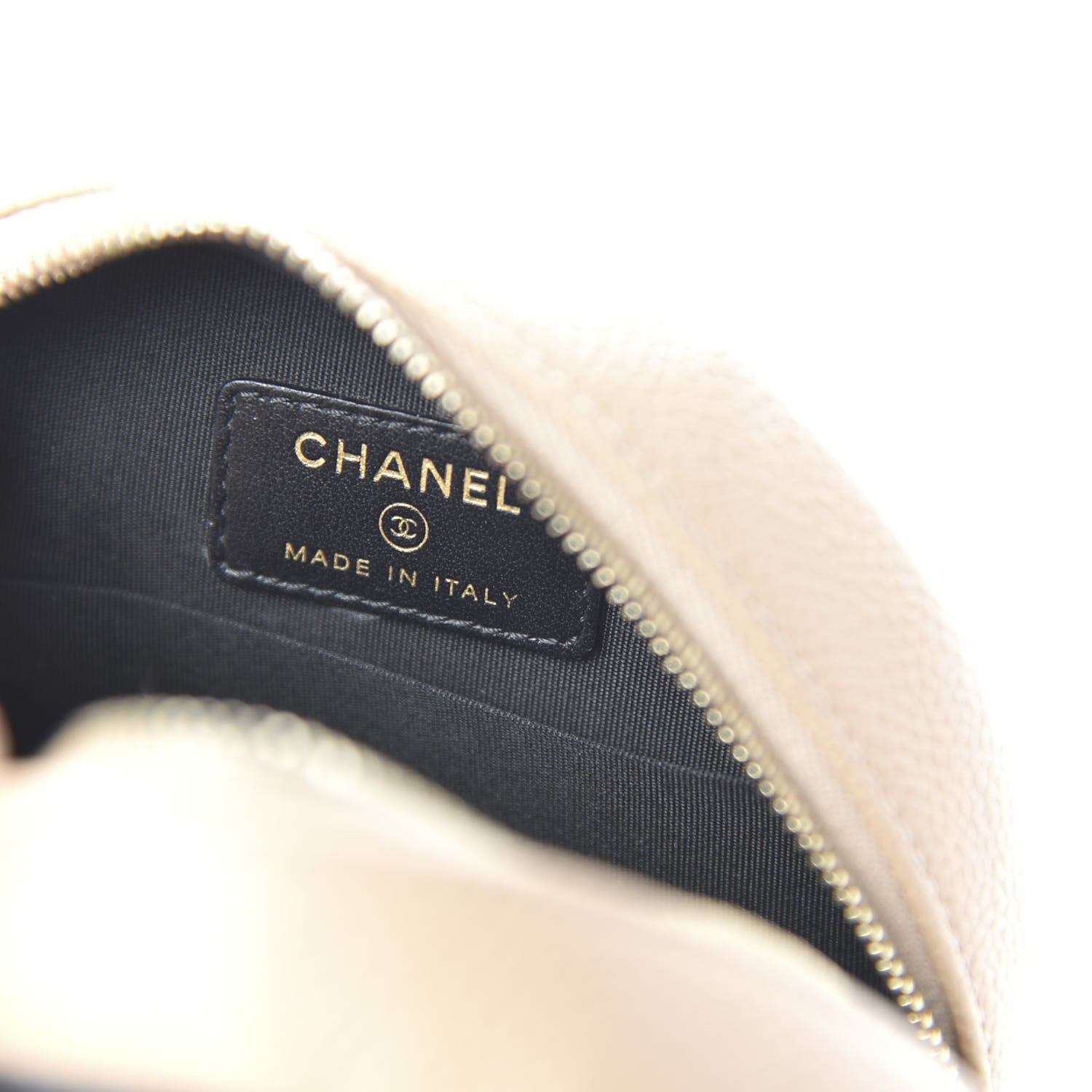 Chanel Caviar Quilted Round Filigree Crossbody Beige Black 8 of 10