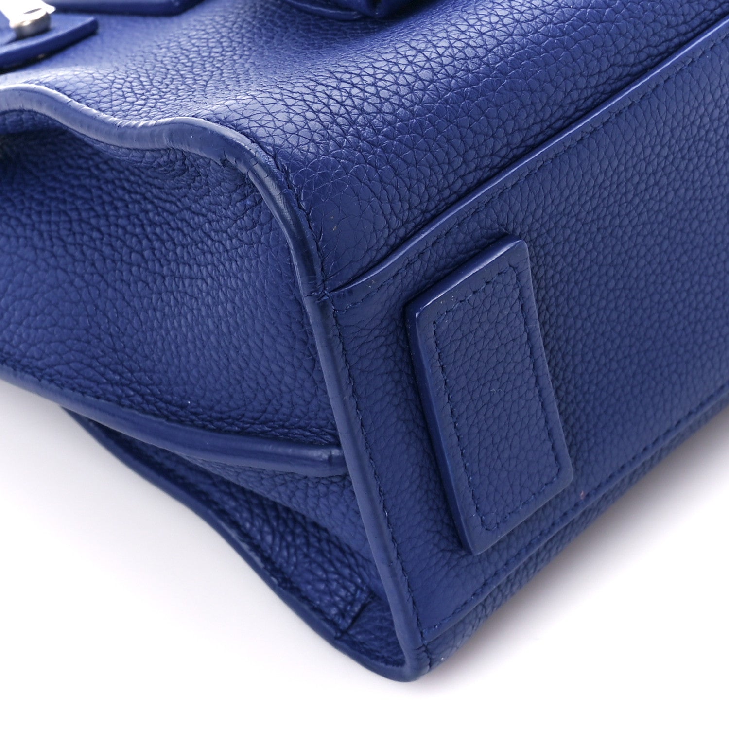 Saint Laurent Grained Calfskin Nano Supple Sac De Jour Flash Blue 10 of 11